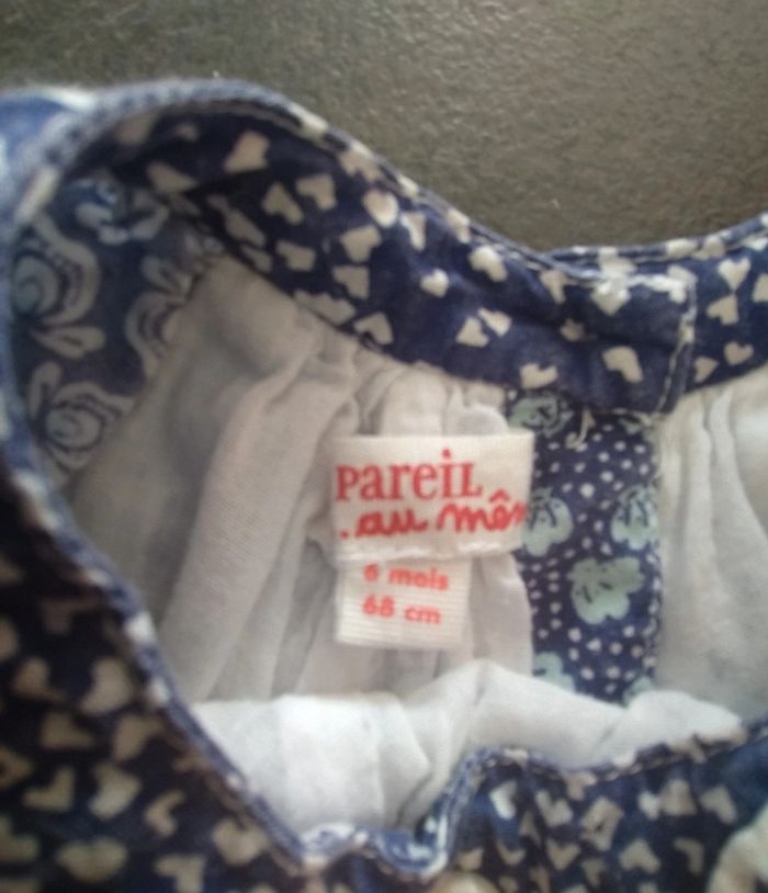 Jolie robe d'été 6 mois bleue - photo numéro 3