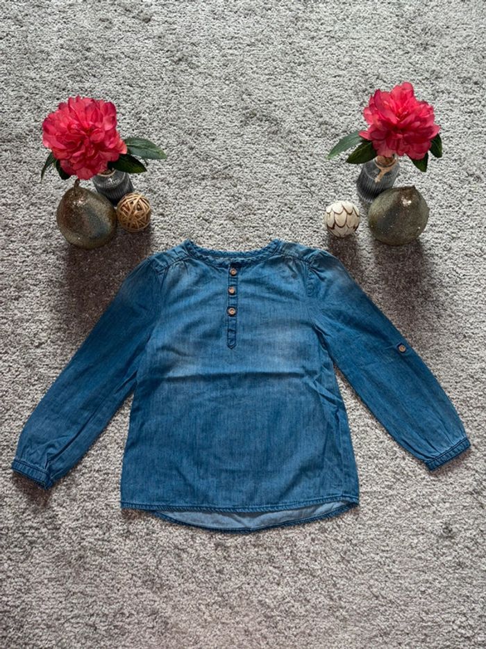 🌺Blouse style jeans bleu Taille 6ans/114cm🌺