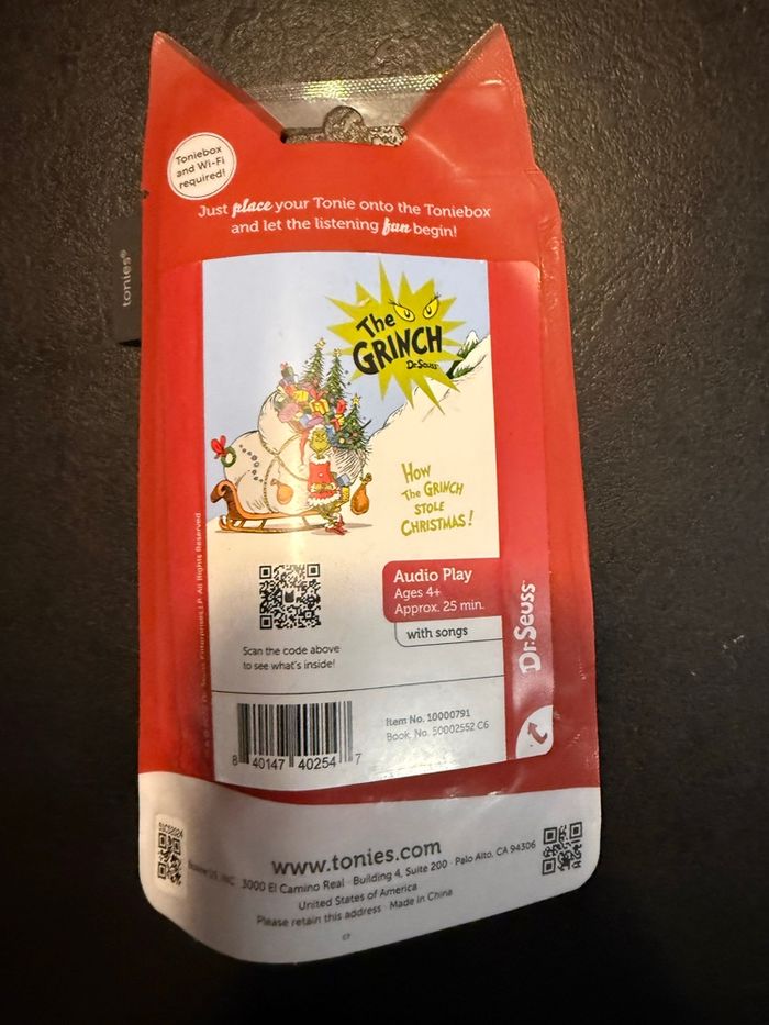 Tonie grinch neuf - photo numéro 2