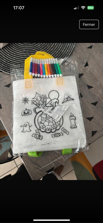 Sac à colorier neuf