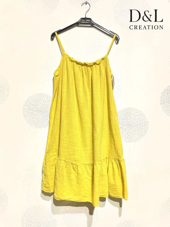 Robe courte effet lin - photo numéro 3