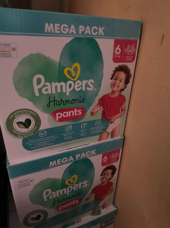 Pampers harmonie taille 6 2 cartons
