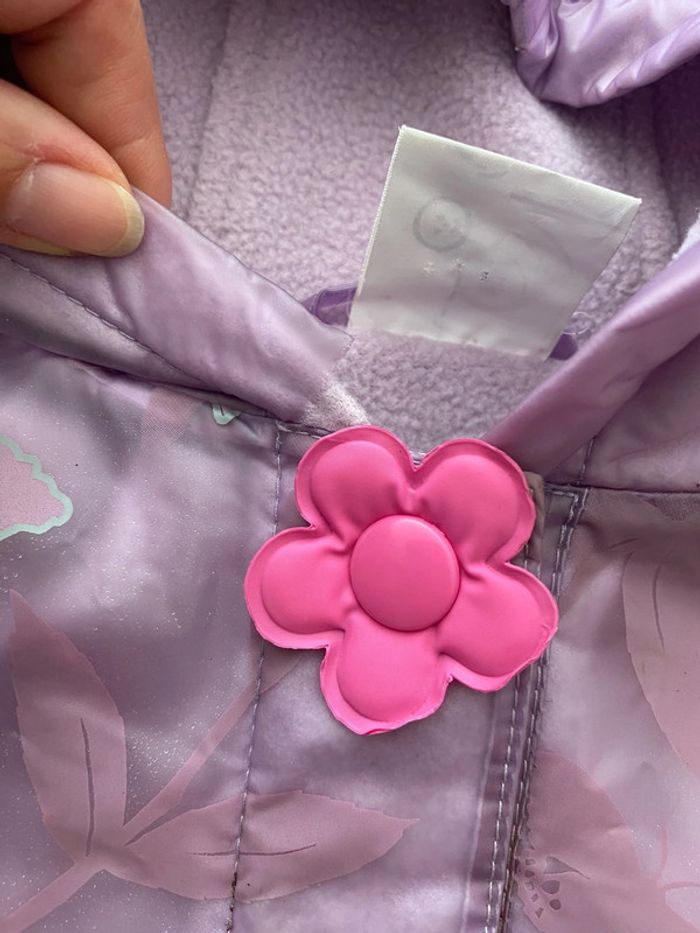 Manteau imperméable violet Fée Clochette 4ans - photo numéro 6