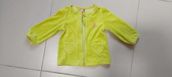 Gilet zippé motif papillon 6 mois