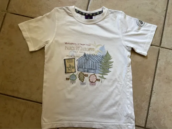TEE shirt blanc Sergent Major 8 ans