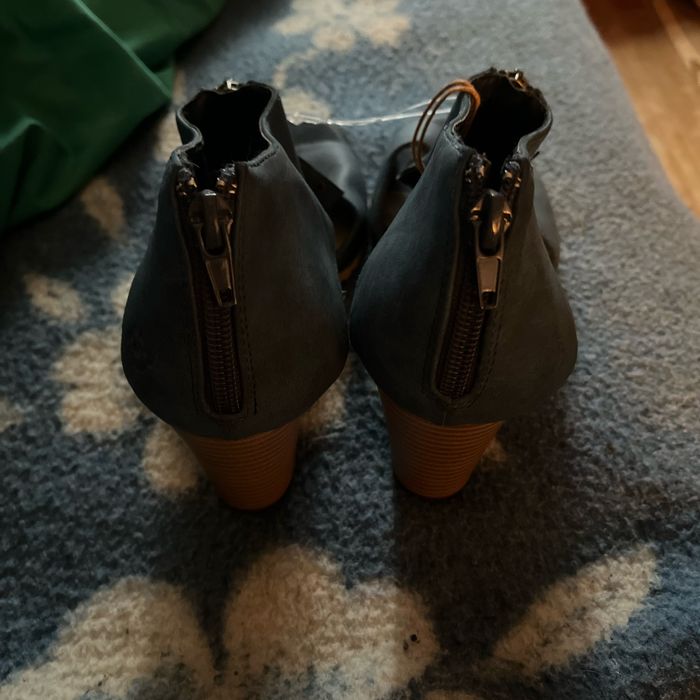 Sandales à talon bleu - photo numéro 5