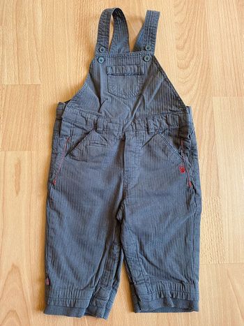 Belle salopette grise Obaïbi T. 6 mois/67 cm garçon