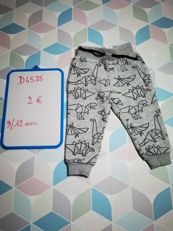 D4575 - jogging garçon 9/12 mois