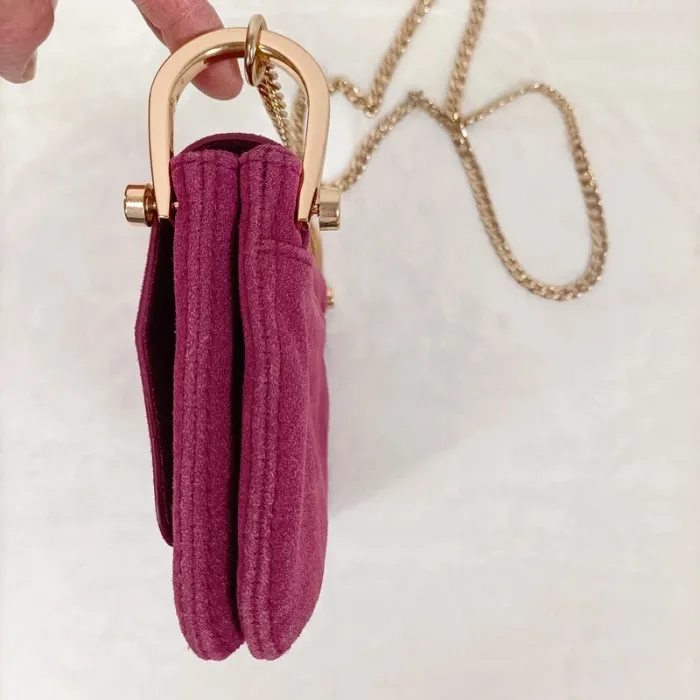 Sac bordeaux H&M avec anse chaîne dorée - chic et moderne S009 - photo numéro 6