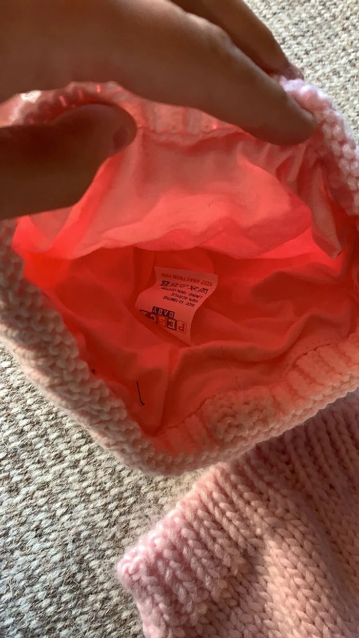 Lot bonnet fille rose 6 mois à 2 ans idée cadeau - photo numéro 7