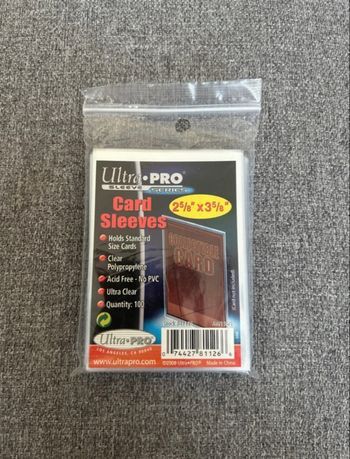 Sleeve Ultra pro pour 100 carte Pokémon 