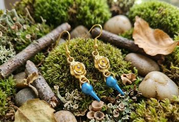 Boucles d’oreilles "Rose électrique"