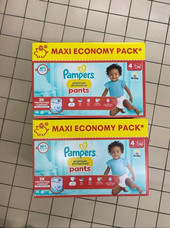 [-25% code SABLIER25] 164 couches Pampers Pants premium protection taille 4