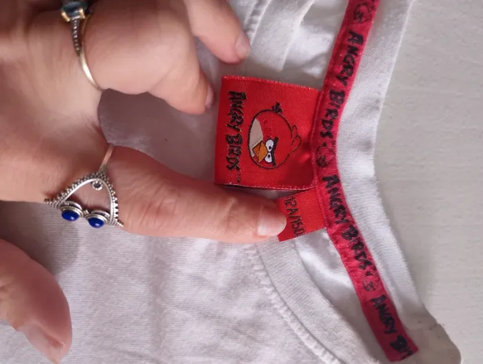 T-shirt manche courte angry bird 12 ans - photo numéro 2