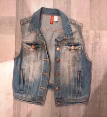 Veste en jean sans manches h&m taille 34