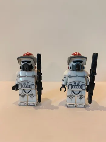 Figurine type lego 2 clones de Kamino. Star Wars