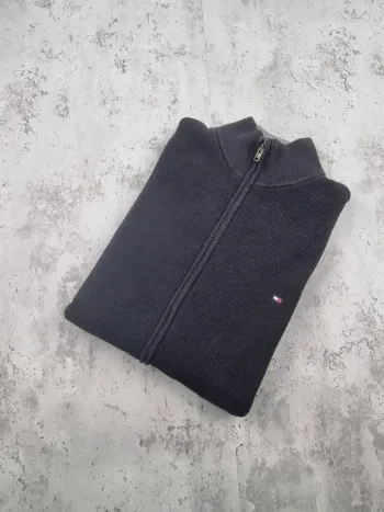 Veste zippée Tommy Hilfiger noire XXL Hommes (mesures en photos)