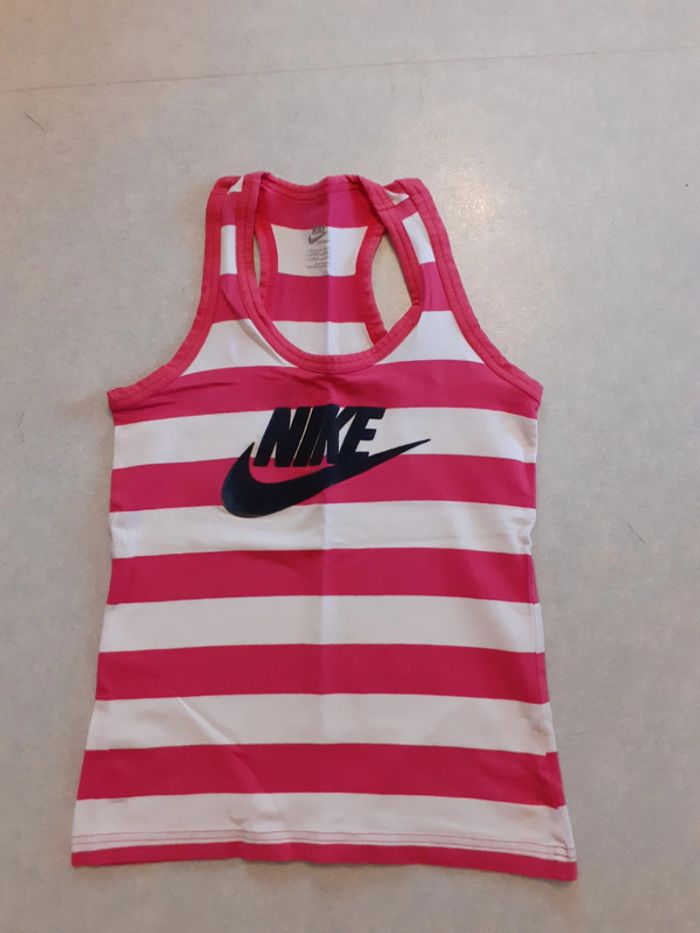 Maillot à brides Nike rose/blanc