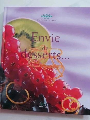 Livre thermomix «  envie de dessert »
