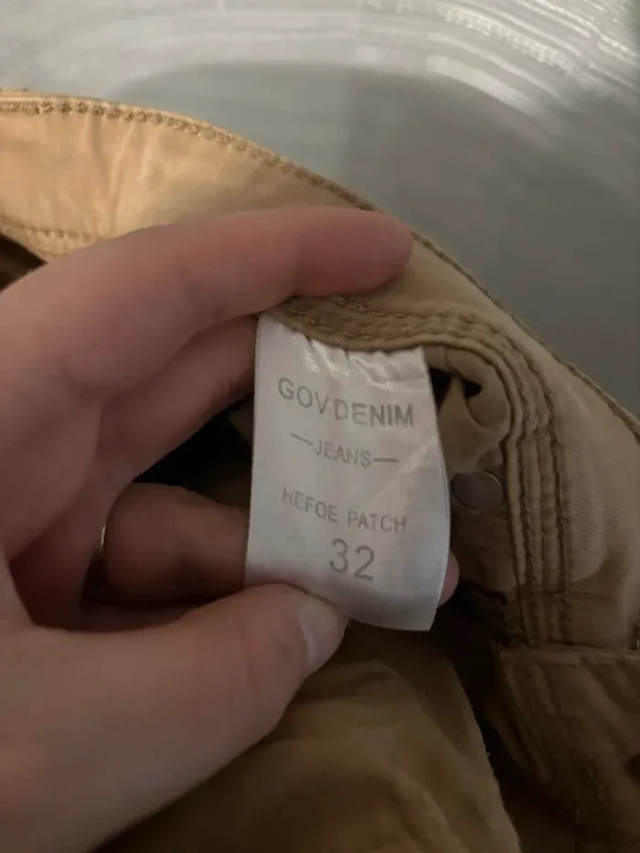 Jeans marron troué - photo numéro 6