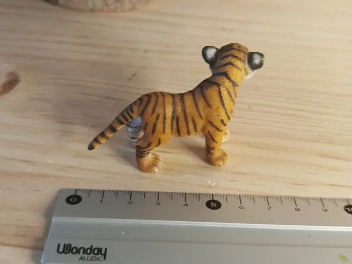 Schleich jeune tigre marron Figurine félin Animal de la savane - photo numéro 4