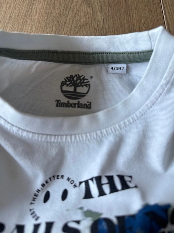 T-shirt à manches courtes Timberland T.4 ans - photo numéro 5