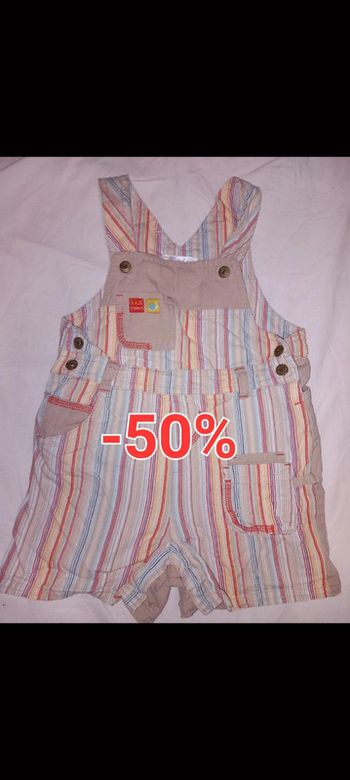 Salopette short 18 mois TBE