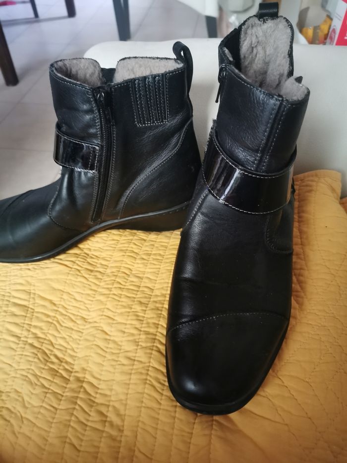 Belles bottines fourrées Podowell p 41 nickel - photo numéro 2