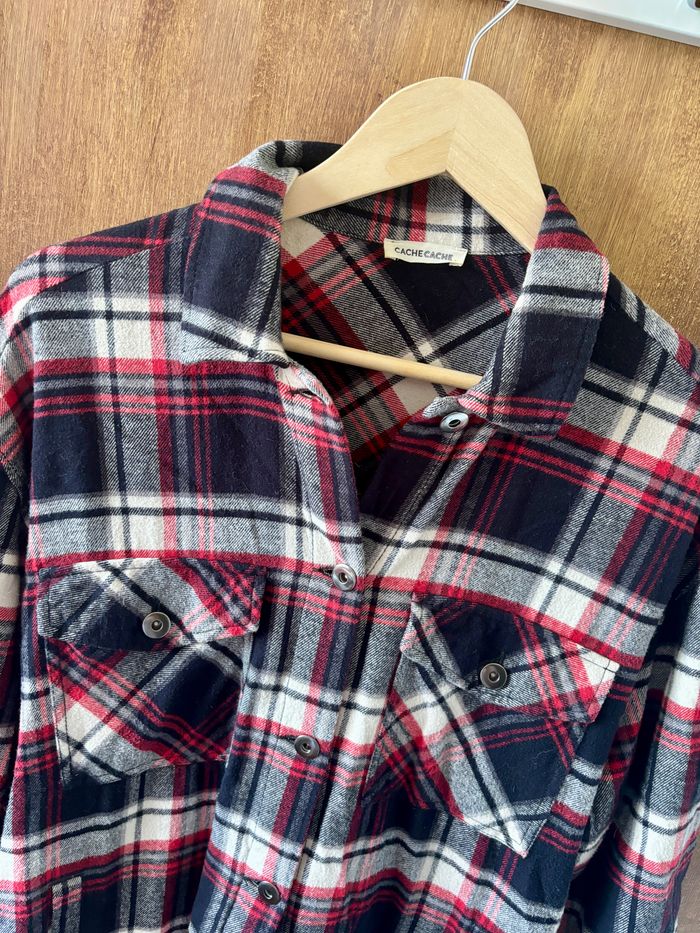 Surchemise Oversize Noir Rouge - photo numéro 3