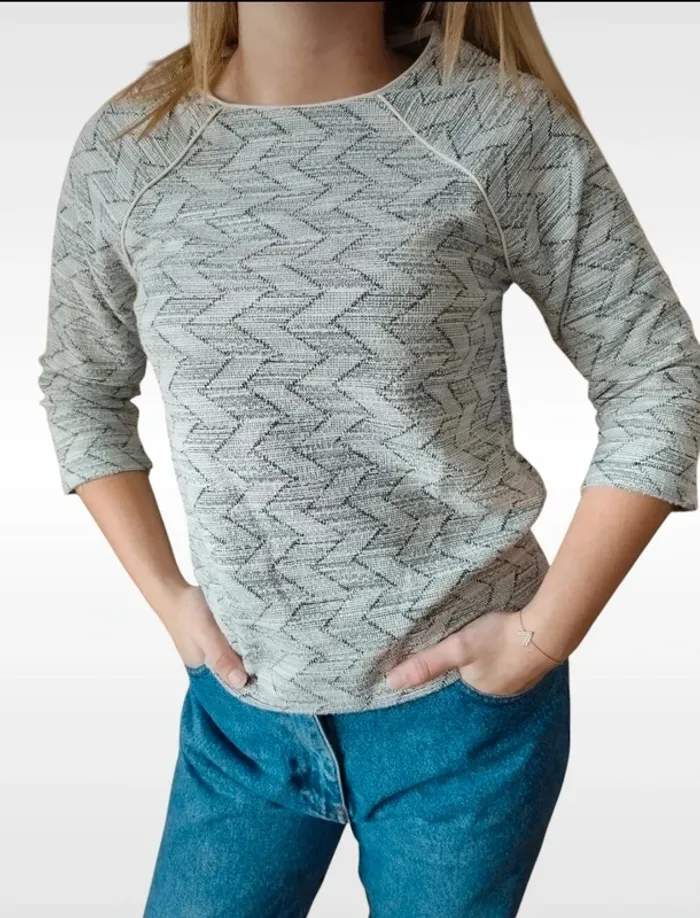 Haut taille 1 gris chiné (36) - photo numéro 2