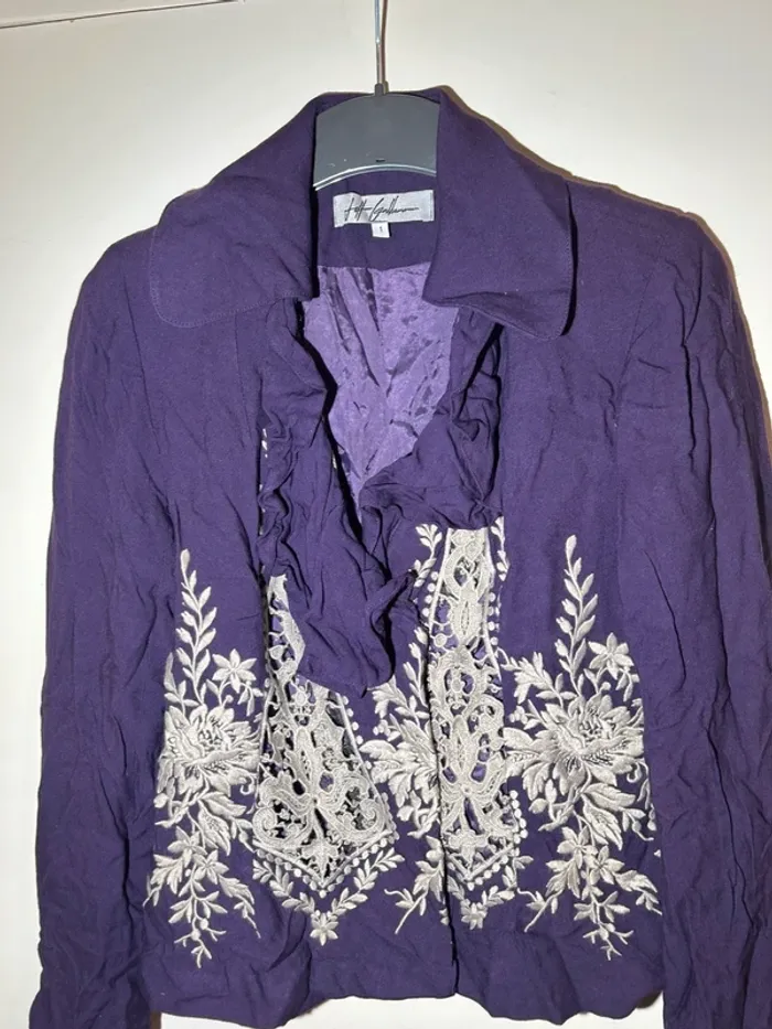 Blazer jeff gallano vintage en viscose - photo numéro 3