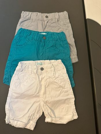 Lot de shorts bebe garçon taille 6 mois