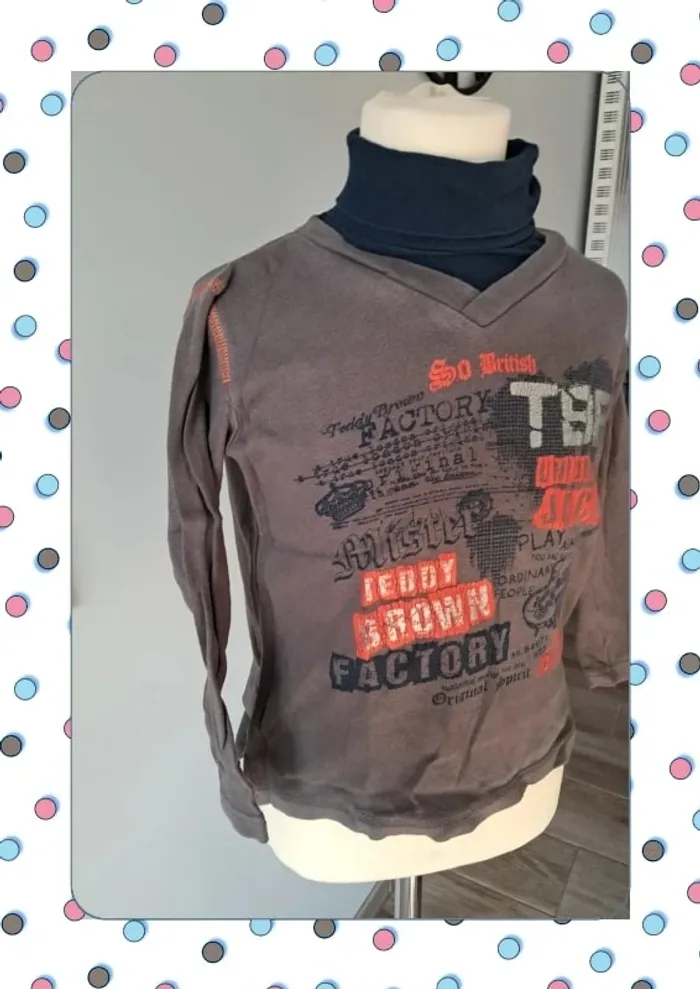 Tshirt col roulé 5 ans - photo numéro 3