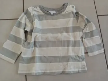 T-shirt rayé manches longues