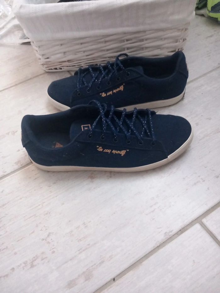 Basket basse 37 marine le coq sportif