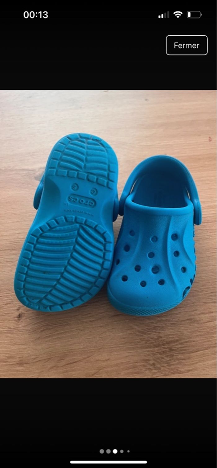 Crocs bleu C6 - 22/23 - photo numéro 2
