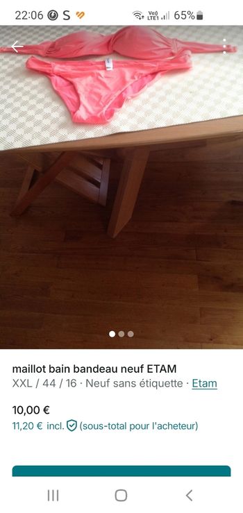 maillot bain parfait état