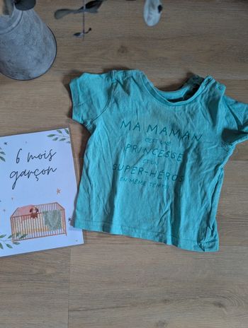 T-shirt bleu Gémo 6 mois