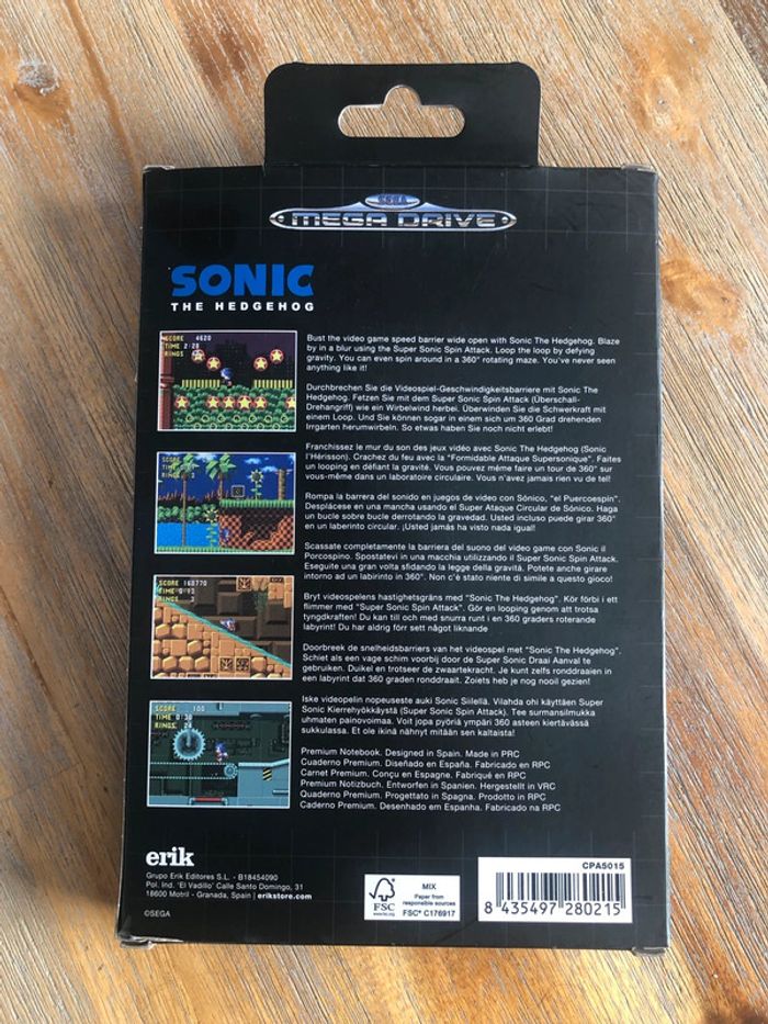 Agenda cahier de textes Sonic Megadrive Sega - photo numéro 6