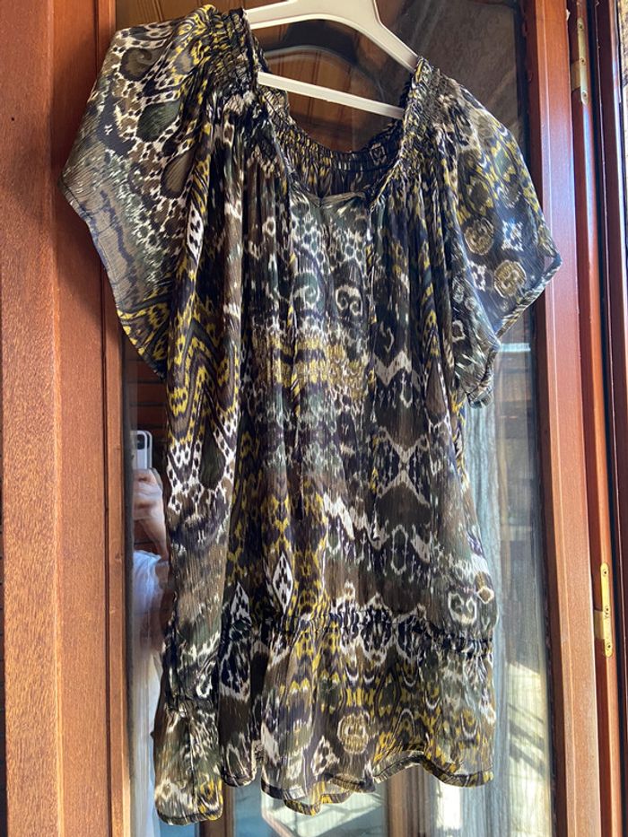 Chemise voile manches courtes