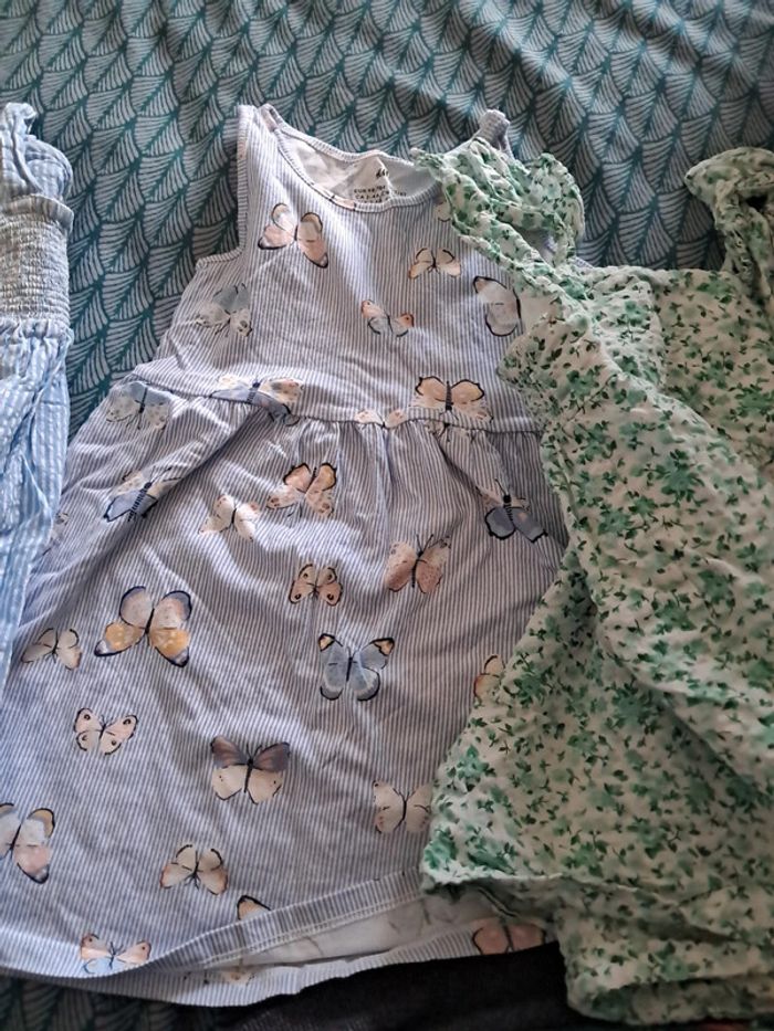 Lot de 3 robe à bretelles été fille - photo numéro 3