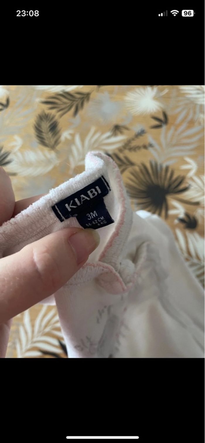 Lot de 2 pyjamas d’hiver croisés kiabi bb 3 mois - photo numéro 10