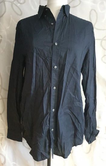Chemise marine manches longues homme 38