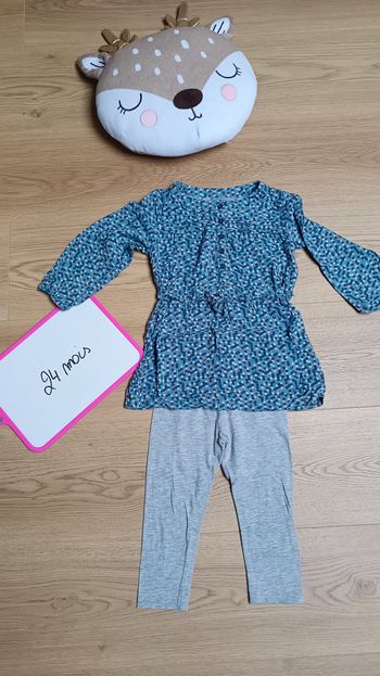 Tunique JBC et legging 24 mois