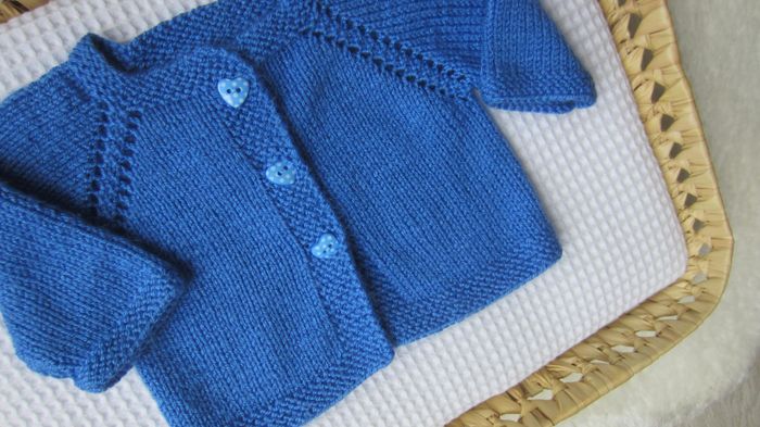 Veste tricot 0/1 mois - photo numéro 2