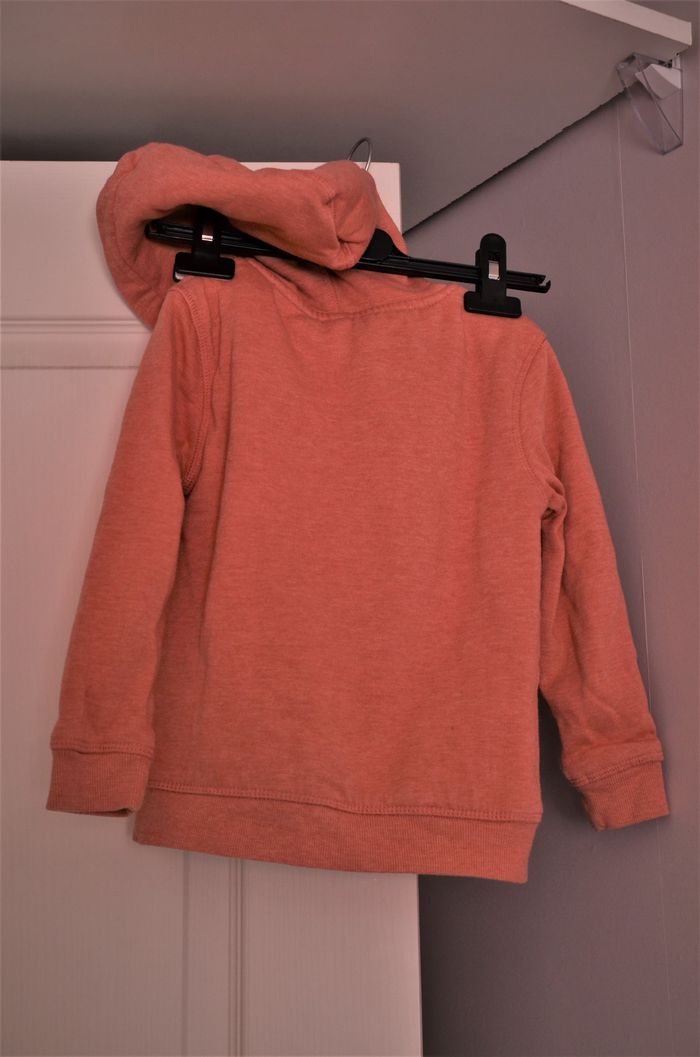 Veste abricot molleton / fourrure - photo numéro 3