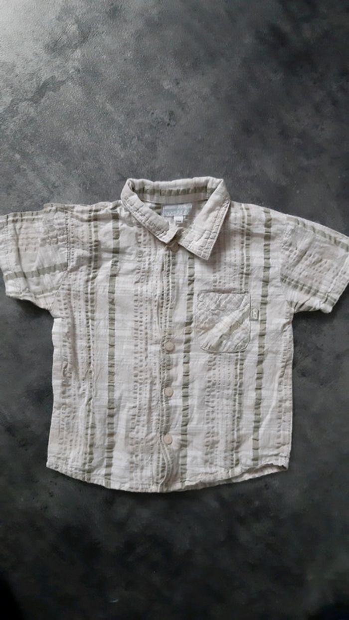 Chemise mange courte garçon