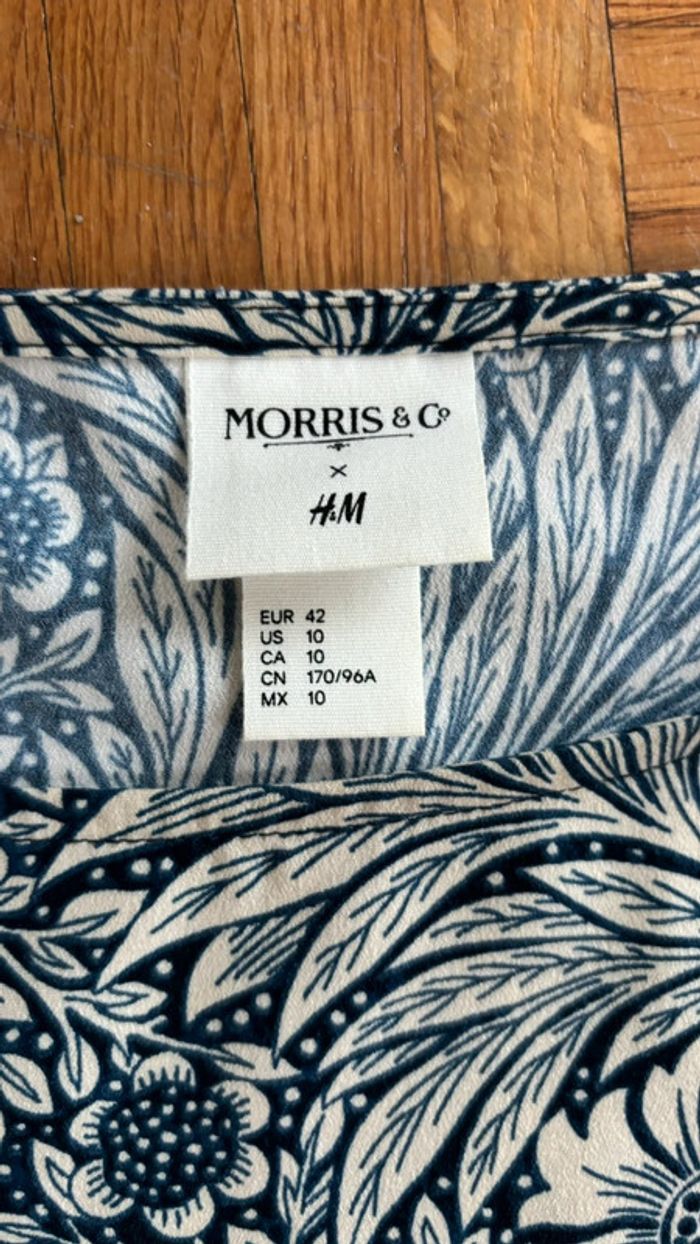 Robe à motifs bleu et beige H&M - photo numéro 4