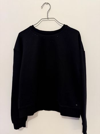 Pull noir Teddy Smith / col avec strass
