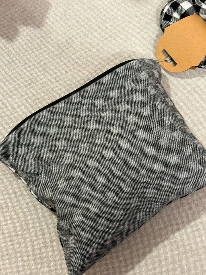 Pochette et chouchou assorti Vichy - photo numéro 4